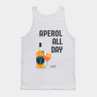 Aperol all day funny cocktail quote Tank Top